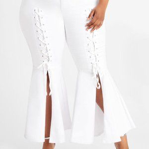 Ashley Stewart Lace UP Jeans
